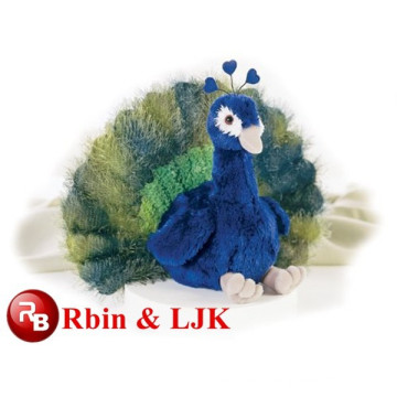 custom sports stuffed peacock plush toy